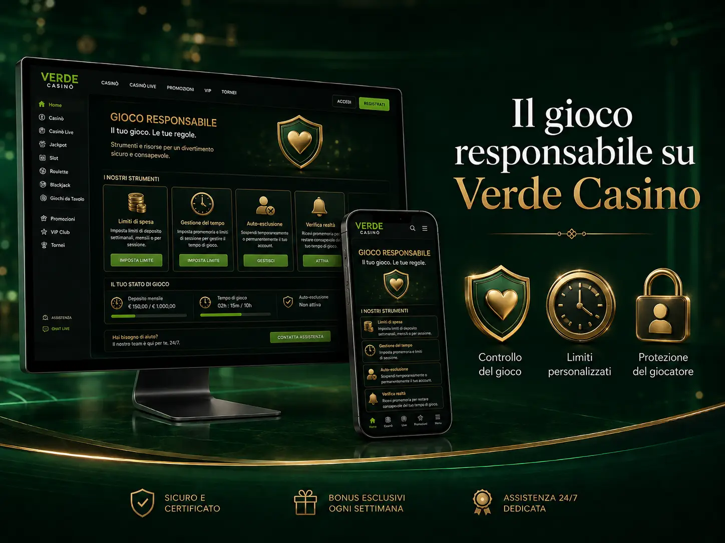 Il Gioco Responsabile su Verde Casino