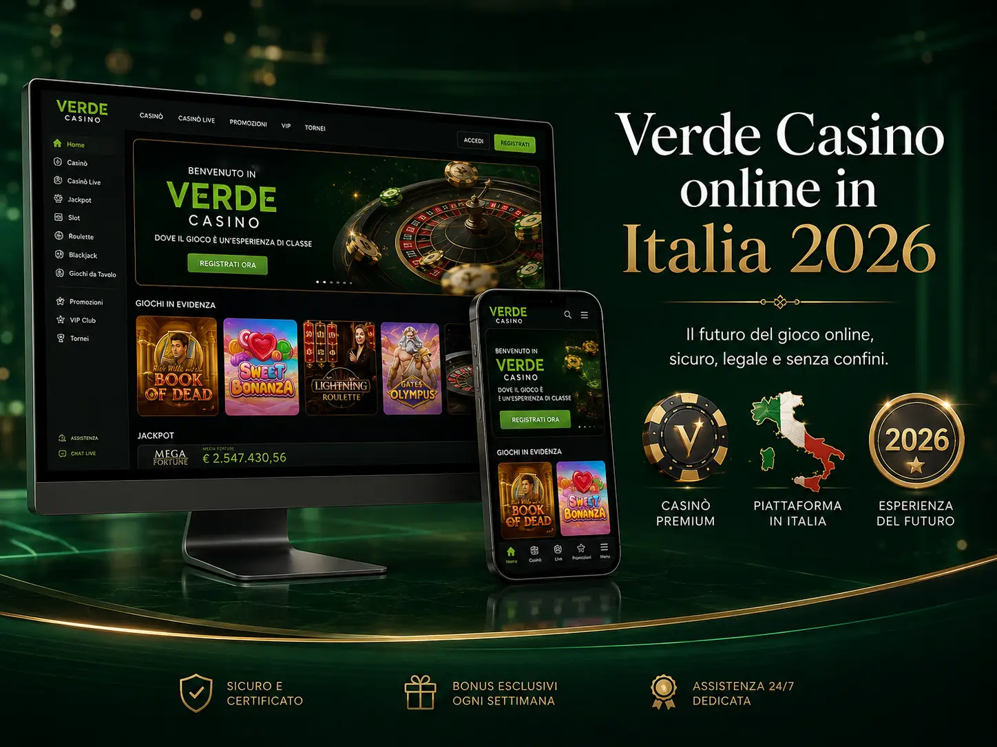 Verde Casino en Italia