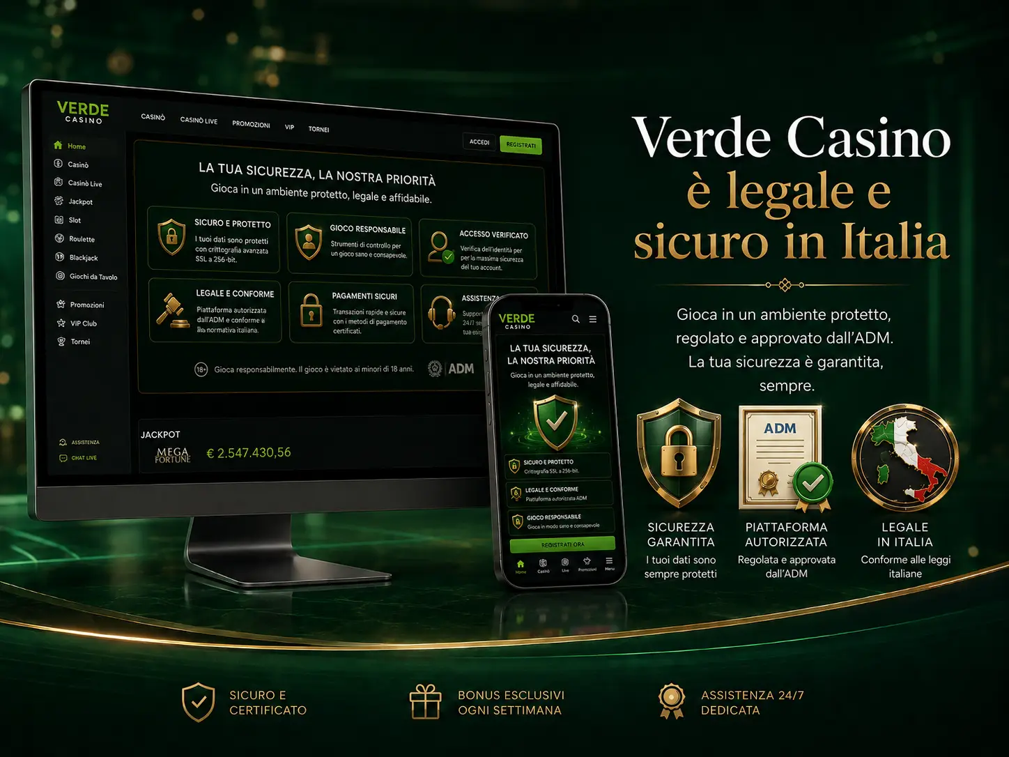 Verde Casino è legale e sicuro in Italia?